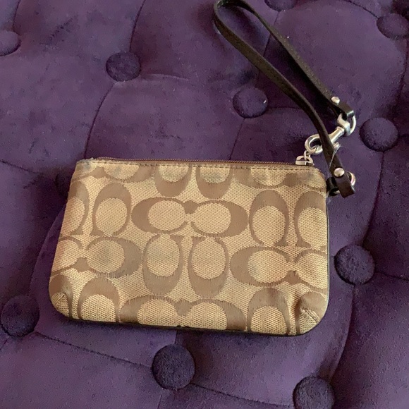Coach Logo Mini Wristlet - Picture 5 of 7
